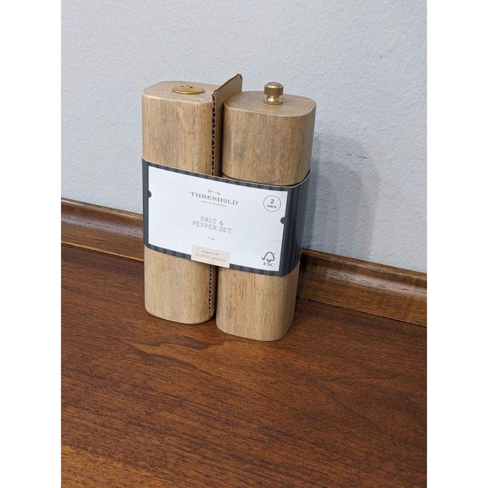 Studio Mcgee Wood Salt & Pepper shakers